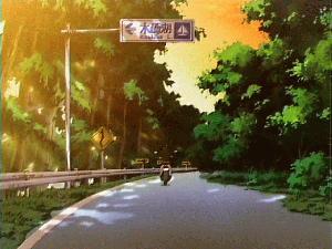 木崎湖畔の道路 [キャプチャ画像]