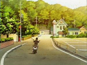 木崎湖南側の道路 [キャプチャ画像]