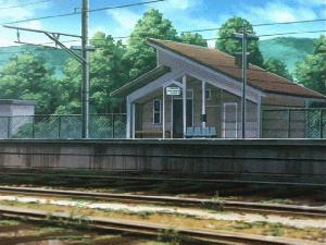 信濃木崎駅 ホーム側 [キャプチャ画像]
